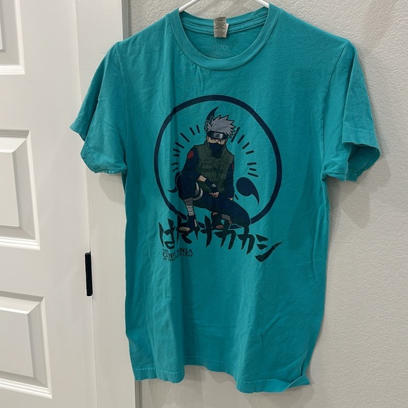 GUC Naruto Kakashi Graphic Screen Tee Short Sleeve T- Shirt Size S Small - Picture 7 of 8